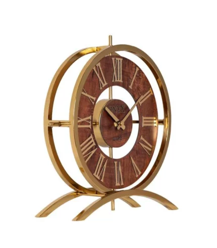 ساعت رومیزی مدل ژانت طلایی