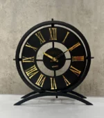 ساعت رومیزی مدل ژانت مشکی طلایی