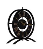 ساعت رومیزی مدل ژانت مشکی طلایی