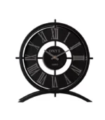 ساعت رومیزی مدل ژانت مشکی نقره ای