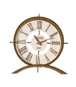 ساعت رومیزی مدل ژانت طلایی کرم