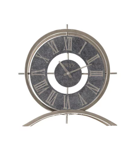 ساعت رومیزی مدل ژانت نقره ای