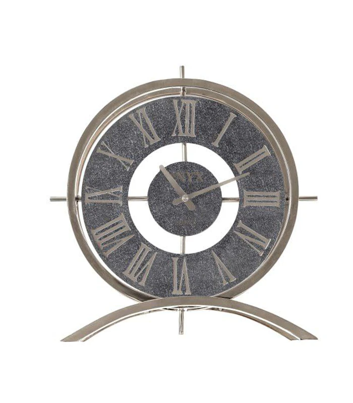 ساعت رومیزی مدل ژانت نقره ای ساعت رومیزی مدل ژانت نقره ای