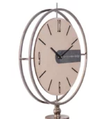 ساعت ایستاده مدل فلور نقره ای کرم