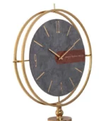 ساعت ایستاده مدل فلور طلایی طوسی