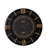 ساعت دیواری مدل مونیکا مشکی طلایی