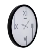 ساعت دیواری مدل تینا سفید نقره ای