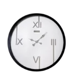 ساعت دیواری مدل تینا سفید نقره ای