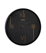 ساعت دیواری مدل تینا مشکی طلایی