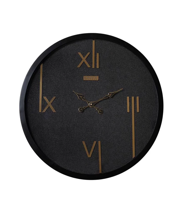ساعت دیواری مدل تینا مشکی طلایی ساعت دیواری مدل تینا مشکی طلایی