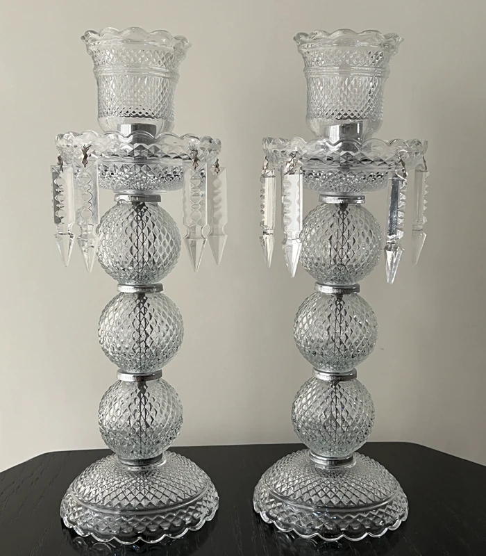 شمعدان بلوری طرح باکارات شمعدان بلوری طرح باکارات