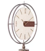 ساعت ایستاده مدل فلور نقره ای کرم