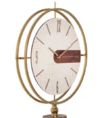 ساعت ایستاده مدل فلور طلایی کرم