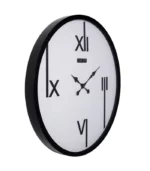 ساعت دیواری مدل تینا سفید مشکی