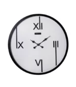 ساعت دیواری مدل تینا سفید مشکی