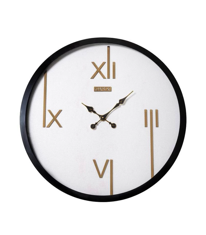 ساعت دیواری مدل تینا سفید طلایی ساعت دیواری مدل تینا سفید طلایی