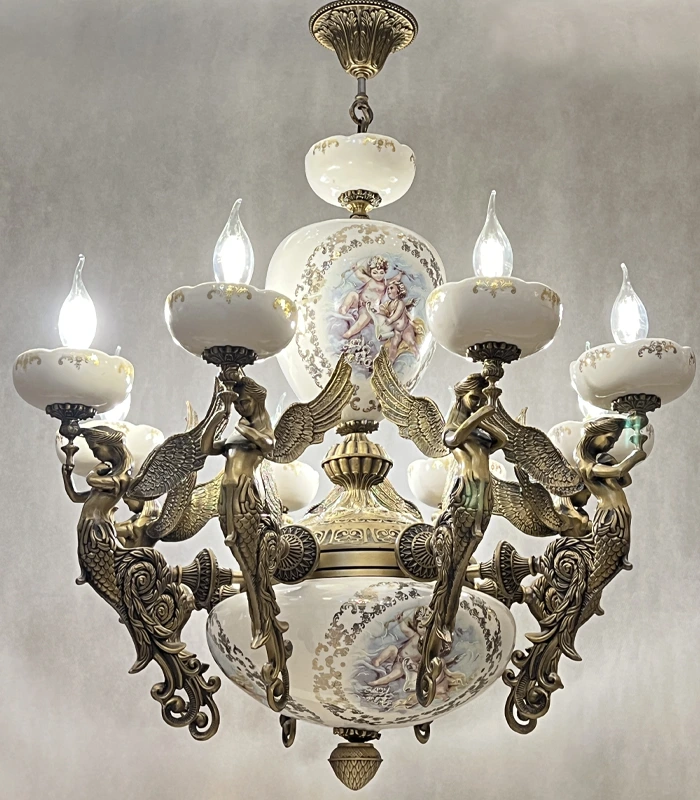 لوستر فرشته سرامیکی